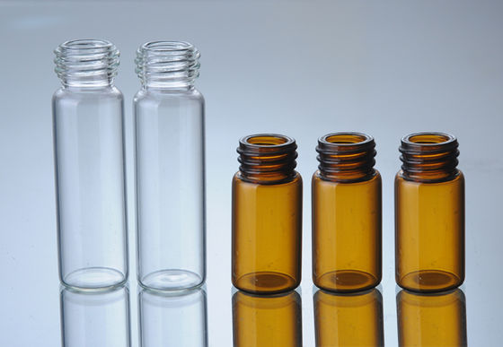 Piccole fiale del collo della vite delle chiare fiale di vetro di Ambra Farmaceutico 30ml con il cappuccio di plastica