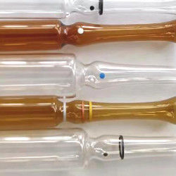 Contenitore vuoto di Ambra Bicchiere Ampoule Liquid Medicine del borosilicato 5,0