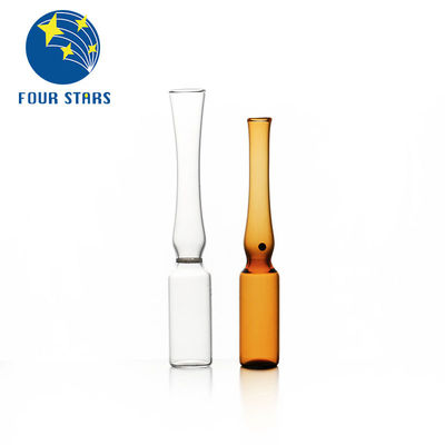 qualità  Amber Clear Pharmaceutical Empty Glass Ampoules YBB/ISO 1ml Ampule fabbrica