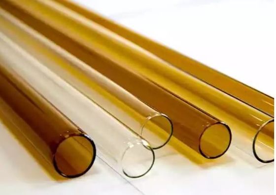 Radura e diametro del giro della tubatura di Amber No Hole Borosilicate Glass grande