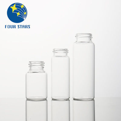 Piccole fiale del collo della vite delle chiare fiale di vetro di Ambra Farmaceutico 30ml con il cappuccio di plastica
